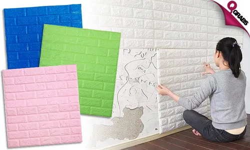 3D Brick Wall Stickers!